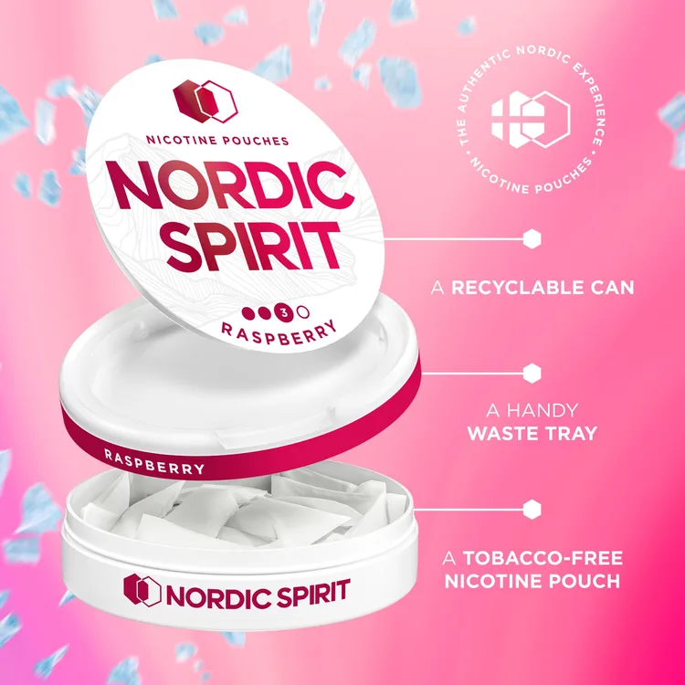 nordic tobacco Spirit Nicotine Pouches Nordic Spirit Berry Citrus Regular