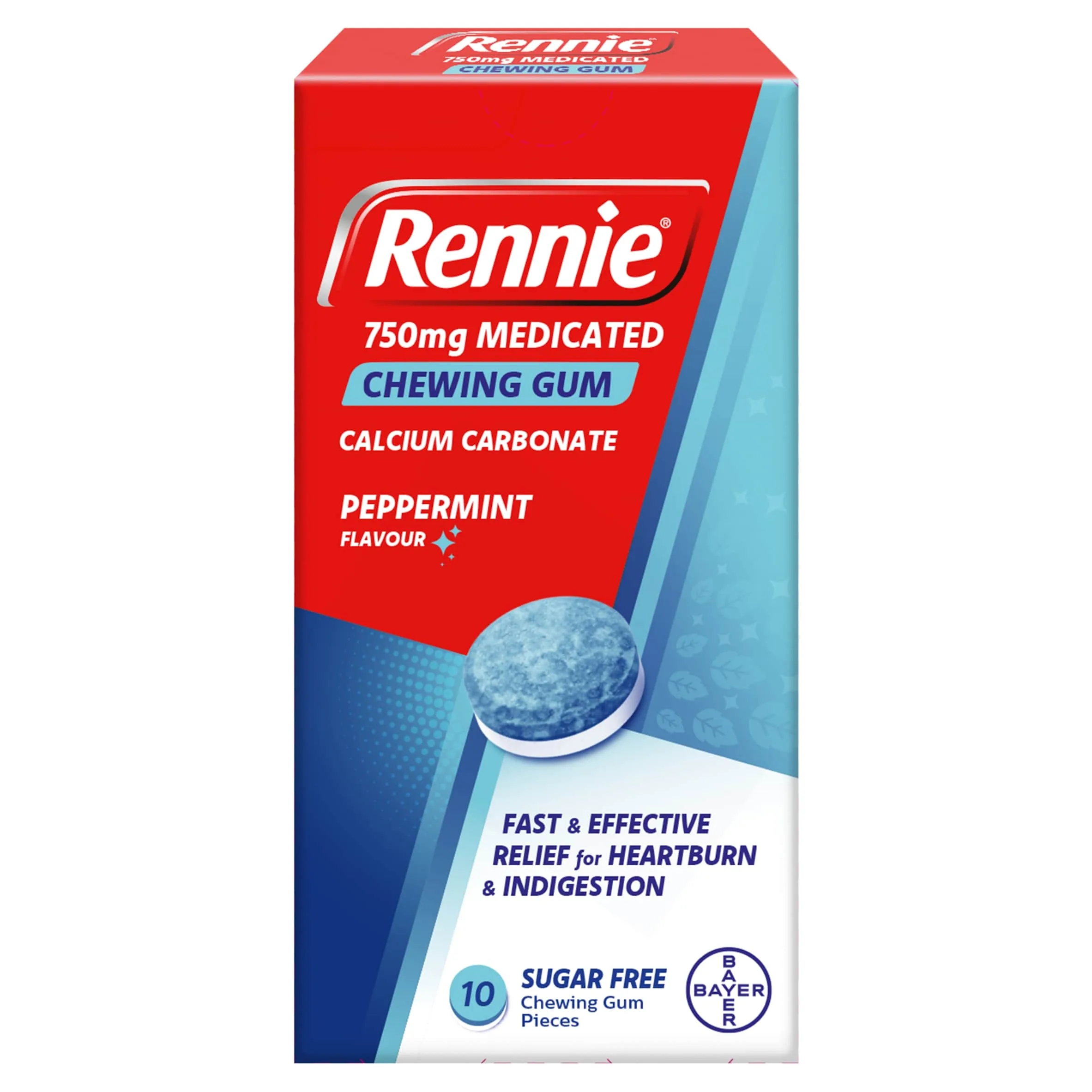 Rennie rennie-750mg-medicated-chewing