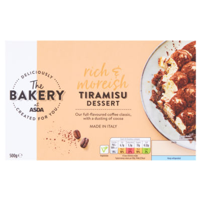 THE BAKERY at ASDA TIRAMISU DESSERT 500g thumbnail 2