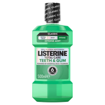 Listerine Total Care Teeth and Gum 10-in-1 Benefit Fresh Mint Mouthwash