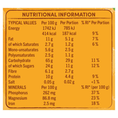 Crunchy Oat Fruit & Nut Granola Breakfast Cereal 750g thumbnail 4
