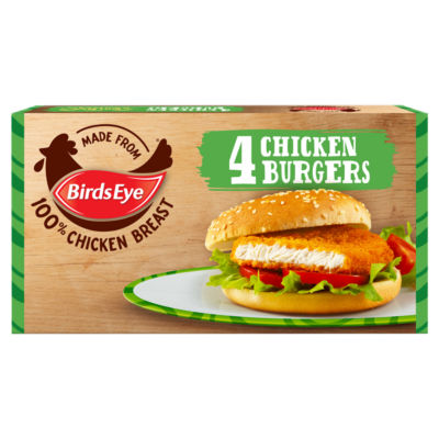 4 Wholegrain Breaded Chicken Burgers 200g thumbnail 2