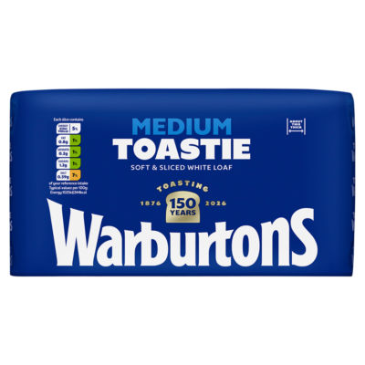 Medium Toastie Soft & Sliced White Loaf 800g