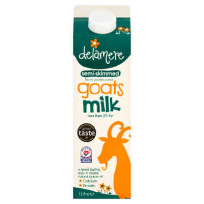 Delamere Dairy Semi Skimmed Goats Milk Fresh