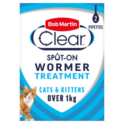 Wormer Spot-On Solution for Cats & Kittens Praziquantel 20mg 2 x 0.5ml thumbnail 2