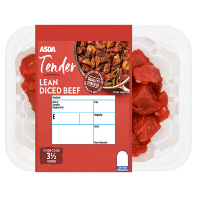 Tender Lean Diced Beef