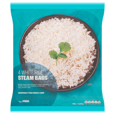 White Rice Steam Bags 4 x 200g (800g) thumbnail 2