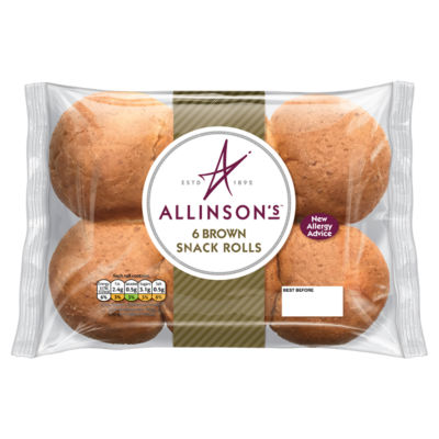 6 Brown Snack Rolls thumbnail 2
