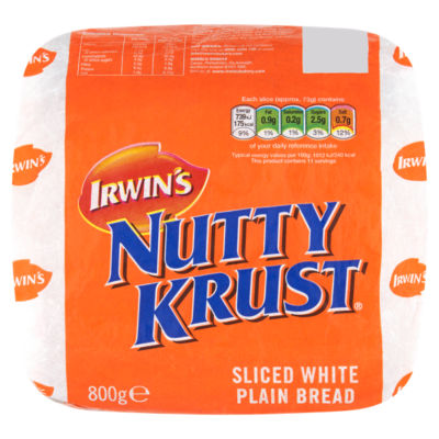 Nutty Krust Sliced White Plain Bread 800g thumbnail 2