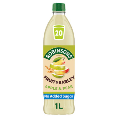 Robinsons Fruit & Barley with Vitamins Apple & Pear Squash 1L thumbnail 2