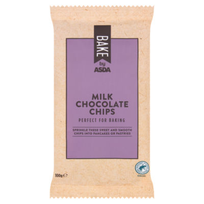 Bake by ASDA Milk Chocolate Chips 100g