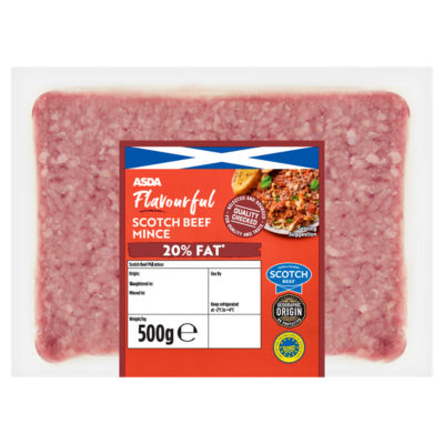 20% Fat Beef Mince 500g
