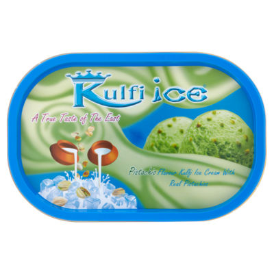 Pistachio Flavour Kulfi Ice Cream with Real Pistachios 1 Litre thumbnail 2