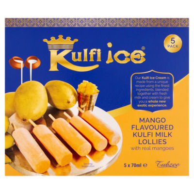 Mango Flavoured Kulfi Milk Lollies 5 x 70ml thumbnail 2