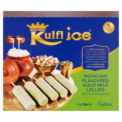 Pistachio Flavoured Kulfi Milk Lollies 5 x 70ml thumbnail 2
