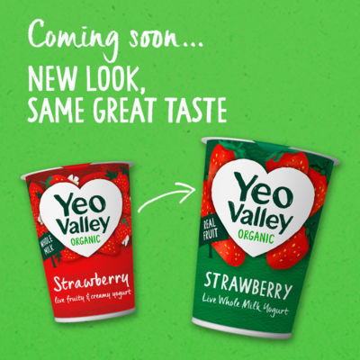 Organic Strawberry Live Fruity & Creamy Yogurt 450g thumbnail 3