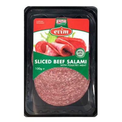 Sliced Beef Salami with Turkey Meat 100g thumbnail 2