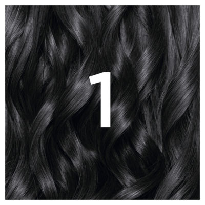 Nutrisse Ultra Crème Dye, Vegan, 1 Black, bold, intense, and glossy hair finish, 100% grey. thumbnail 3