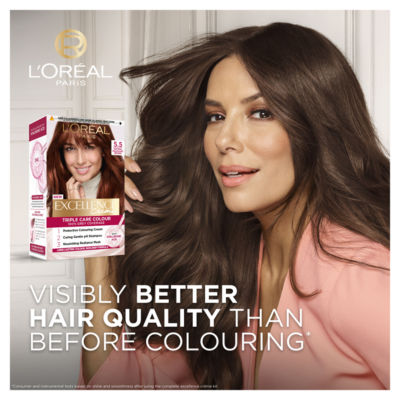 Excellence Créme 5.5 Mahogany Brown: 100% Grey, nourished hair, for a rich deep tone. thumbnail 3