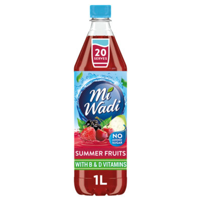 No Added Sugar Summer Fruits with B & D Vitamins 1L thumbnail 2