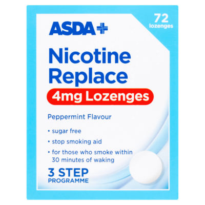 Nicotine Replace 4mg Lozenges Peppermint Flavour 72 Lozenges thumbnail 2