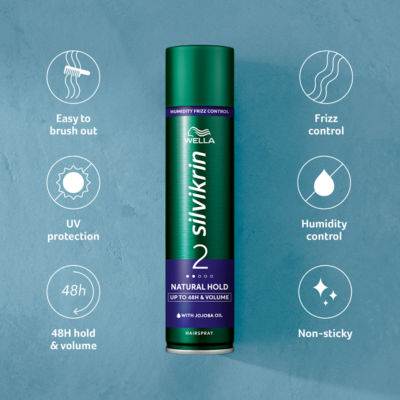 Silvikrin Natural Hold Hairspray 400ml thumbnail 3