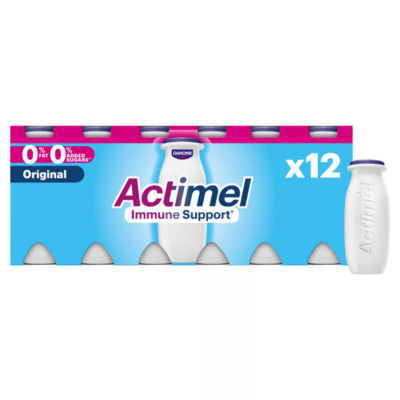Original Fat Free Immune Support Yoghurt Drink Multipack, 12x100g