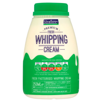 Premium Fresh Whipping Cream 250ml thumbnail 2