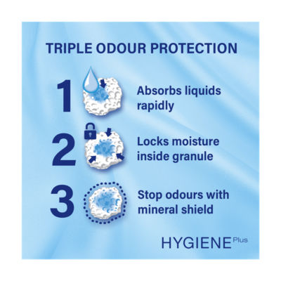Hygiene Non-Clumping Odour Control Cat Litter 20L thumbnail 3