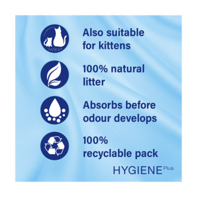 Hygiene Non-Clumping Odour Control Cat Litter 20L thumbnail 4