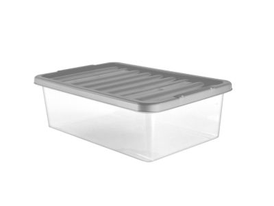 Underbed storage box and lid - clear