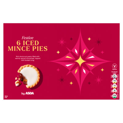 Festive 6 Iced Mince Pies