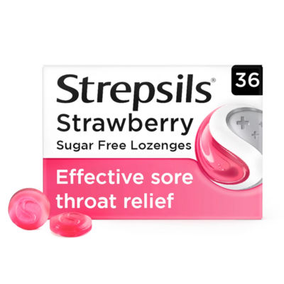 Strawberry Sugar Free Lozenges 36 Lozenges thumbnail 2