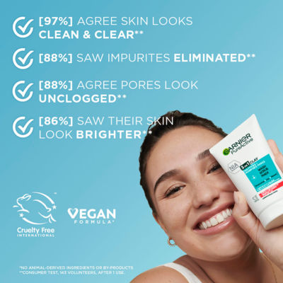 Pure Active 3in1 Clay Mask-Wash-Scrub for Oily Skin 150ml thumbnail 3