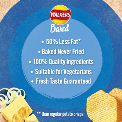 Baked Cheese & Onion Snacks Grab Bag Crisps 37.5g thumbnail 4