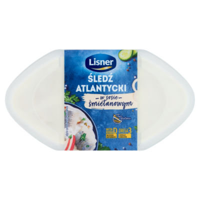 Marinated, Sliced Herring Skinless Fillets in Cream Sauce 280g thumbnail 2