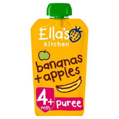Organic Bananas and Apples Baby Pouch 4+ Months 120g thumbnail 2