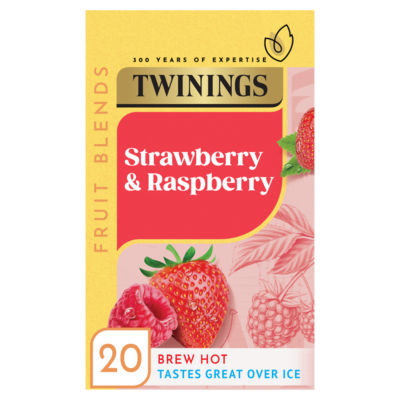 Strawberry & Raspberry 20 Tea Bags 40g thumbnail 2