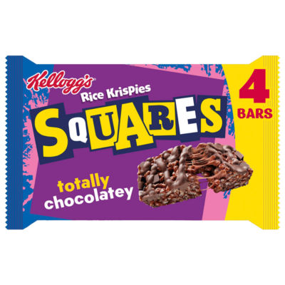 Squares Rice Krispies  Delightfully Chocolatey Snack Bars 4x36g thumbnail 2