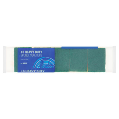 10 Heavy Duty Sponge Scourers thumbnail 2