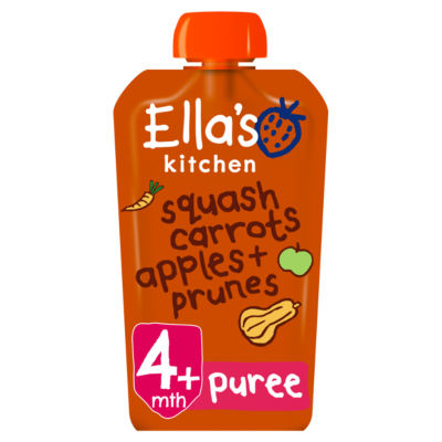 Organic Butternut Squash Carrots Apples + Prunes Pouch 4M+ 120g thumbnail 2