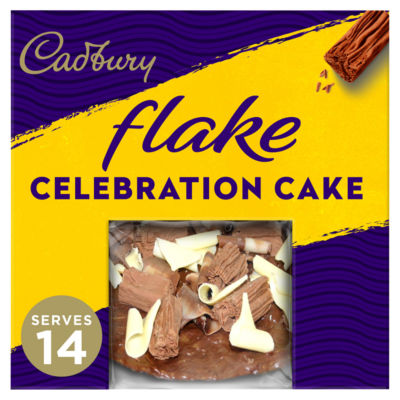 Flake Birthday Celebration Chocolate Cake Serves 14