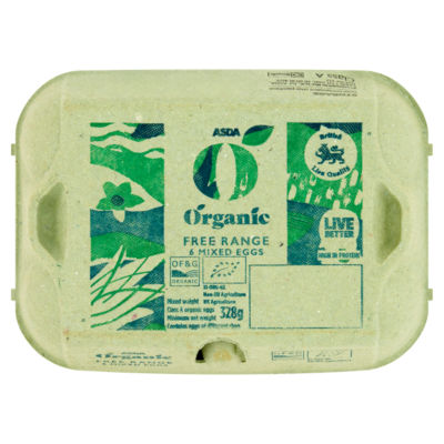 Organic Free Range 6 Mixed Eggs 328g thumbnail 2