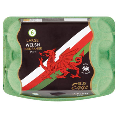 6 Large Welsh Free Range Eggs