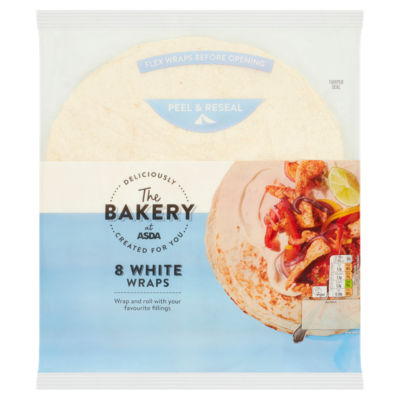 The Bakery 8 White Wraps 488g thumbnail 2
