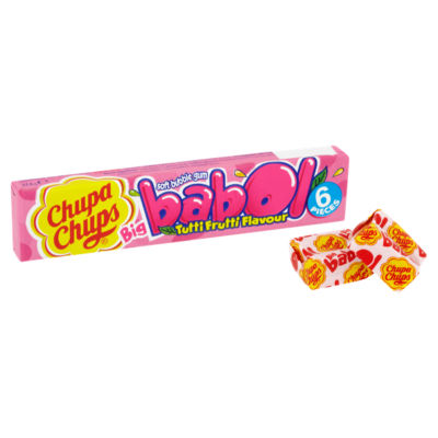 Big Babol Tutti Frutti Flavour Soft Bubble Gum - 27.6g / 6 Pieces thumbnail 3