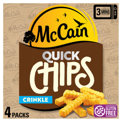 Microwave Quick Chips Crinkle Cut 4 x 100g
