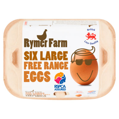 Rymer Farm Large Free Range Eggs 6 Pack