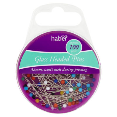 100 Glass Headed Pins thumbnail 2