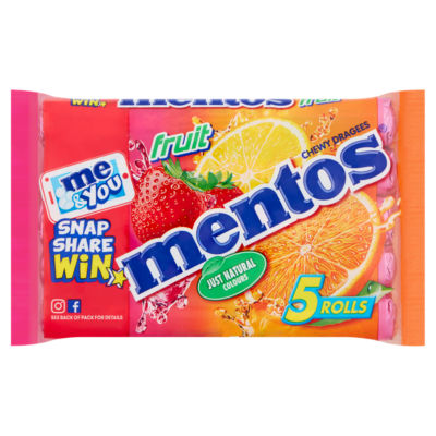 Fruit Chewy Dragees Rolls 5 x 38g thumbnail 2